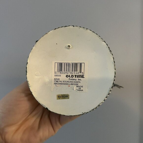 2 Metal Christmas Holiday Bear Reindeer Blue Red Bouncing Spring Figurine - Picture 5 of 13